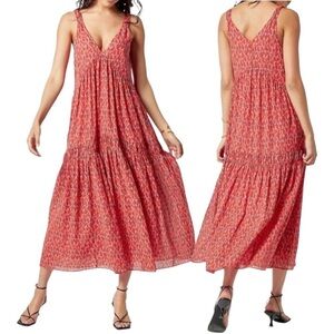 Joie Bondi Tiered Sleeveless Dress in Tea Rose